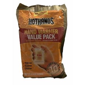 HOTHANDS-Hand Warmers-10 PAIRS-Ready To Use-Value Pack-10 Hours Of Heat-EXP 7/27